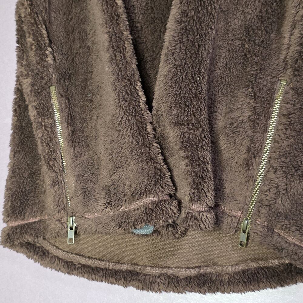 Lauren James Co Fleece Womens Quarter Zip Sherpa Pullover Brown S Preppy cozy - Picture 4 of 11